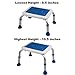 PCP Non-Slip Bath Safety Step Stool, Foam Padded, Adjustable Height, Portable Bathroom Stepping Foot Stool