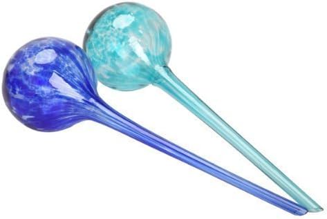 Ferbixo 2pcs Glass Automatic Watering Globes Plants Flowers Irrigation Ball Tool