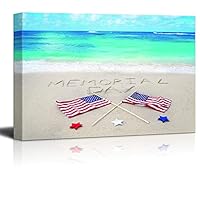 Canvas Wall Art Memorial Day Canvas Prints Home Artwork Decoration for Living Room,Bedroom - 12x18 inches