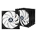 ARCTIC F14 PWM PST Value Pack - 140 mm PWM Case Fan, Case Fan with 4 Pins Plug, 140mm PWM Speed Control & Fluid Dynamic Bearing