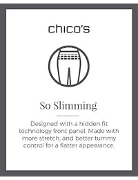Chico's Sateen Slim Crop Jeans para dama