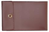 Dark Burgundy Vinyl Checkbook Cover for End-Stub Wallet Checks