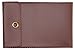 Dark Burgundy Vinyl Checkbook Cover for End-Stub Wallet Checks