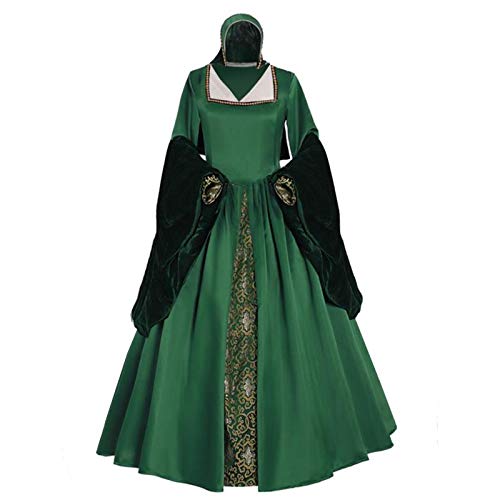 STH Elizabeth Tudor Period Queen Gothic Faire Tudor Dress Anne Boleyn Women Gown (L) Red
