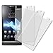 Sony Xperia S LT26i Screen Protector Cover, MPERO Sony Xperia S LT26i 3 Pack of Screen Protectors [MPERO Packaging]