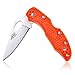 Ganzo Firebird Thumb Hole Opening, Anti-Slip Handle Scales Steel Liner Lock Folding Tactical Survival Knife Blade with Clip, Pouch, Bright Orange