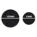 Outus Black Adhesive Felt Circles for DIY and Sewing Handcraft, 1 Inch and 1.5 Inch, 100 Pieces
