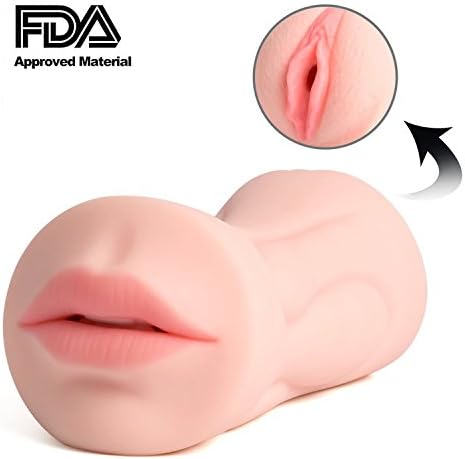 2 Soft and Elastic Channels, Medical Grade Soft and Smooth Silicone Men's 3D Adult Love Toy, Warm Mugs Trainer Sleeves Stroker,Tshirt