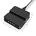 Power Strip with USB,Smart USB Charger Station Surge Protector with 4 USB 4 AC Outlets, Desktop Charging Station and Phone/Tablet Stand with 5ft Extension Cord, Switch Control,1875W/15A,UL Certified