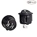Conwork 2-Pin Snap-in Round Rocker Latching ON/Off Car/Boat Switch 10A/125V, 6A/250V (10 Pack)