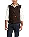 Carhartt Men's Mock Neck Vest Sherpa Lining ,Dark Brown,Large