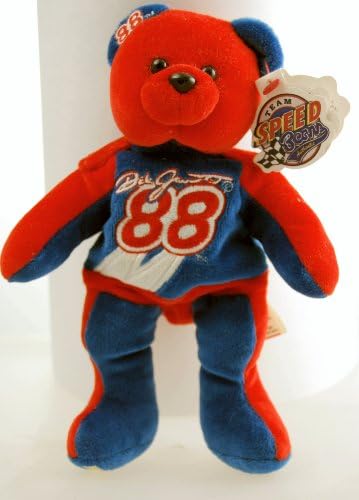 1999 - Team Beans - Plush Speed Bear - Dlae Jarrett #88 - NASCAR - Racing Bear - Limited Edition - Collectible