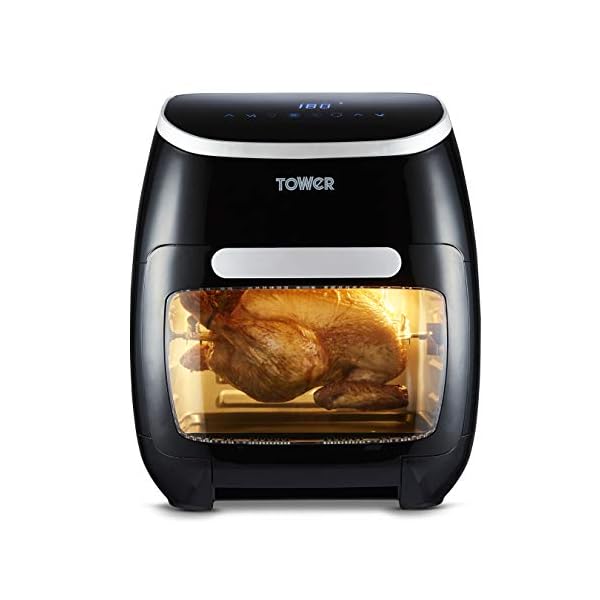 Tower-T17039-Vortx-5-in-1-Digital-Air-Fryer-Oven-with-Rapid-Air-Circulation-60-Minute-Timer-11L-2000W-Black Tower T17039 Xpress Pro 5-in-1 Digital Air Fryer Oven with Rapid Air Circulation, 60-Minute Timer, 11L, 2000W, Black