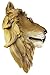 African Lion Head Mount Wall Statue Mini Bust Leo 9.5 in.