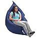 The Original Big Joe Bean Bag | Slips Easily Under a Bed or Behind a Sofa for Storage (Sapphire)