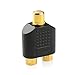 Cable Matters 5-Pack Gold Plated RCA Split Adapter