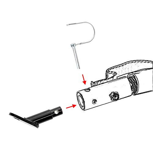 Biange Bike Trailer Hitch Connector, Cycling Adapter Accessories (1 Pack, Black)