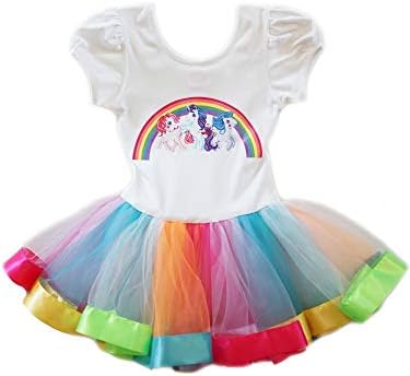 wenchoice Girls White Multi My Little Pony Rainbow Ballet Dress 9M-8