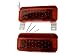Gizmo Supply LED RV Camper Trailer Stop Turn Brake Tail Lights / License Light / White Base
