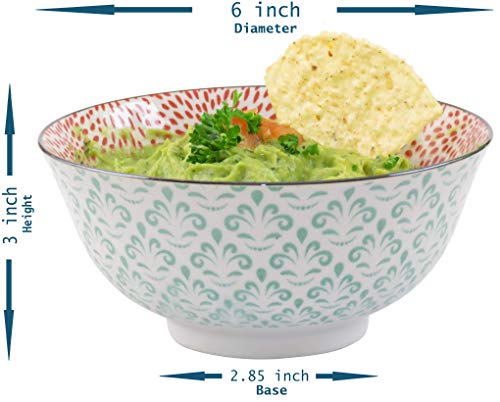 image for Gulee Ceramics Gulee 24 Ounce Premium Porcelain Bowls Set - Great for 