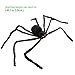 Unomor Halloween Decorations Giant Spider 4.1 Ft Furry Spiders with LED Eyes and Foldable Legs Halloween Outdoor Decorations Hairy Spider