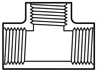 805-010 1in IPS TEE PVC SCH-80 SPEARS MFG. CO. 9577