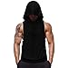 SZKANI Mens Sleeveless Hoodie Fitness Vest Bodybuilding Stringers Workout Tank Tops