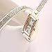 Geneva Women's Rhinestone Braided Winding Wrist Watch