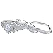 Newshe Wedding Engagement Ring Set for Women 925 Sterling Silver 3pcs 1.4Ct Pear White Cz Size 5-10