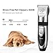 OMORC Dog Clippers, Low Noise Dogs Grooming Kit Rechargeable Cordless Dog Shaver Pet Clippers Professional Dog Hair Trimmer with 4 Comb Guides Scissors Nail Kits for Dogs Cats and Other Animals Silver