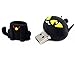 Fun Flash Drive 32GB, Pen Drive USB2.0 AreTop Cute Cartoon Miniature Black Cat Shap Memory Stick Swivel Thumb Drives for Date Storage Gift for School Students Kids Children Teacher Collegue Employees