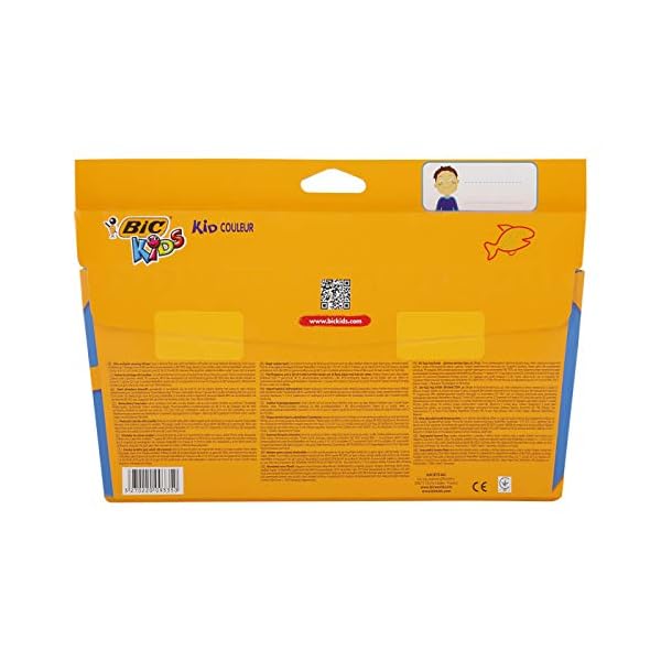BIC-Kids-Kid-Couleur-Felt-Tip-Colouring-Pens-Ultra-Washable-Assorted-Colours-Cardboard-Wallet-of-24-Pack-of-24 BIC Kids Kid Couleur, Washable Felt Tip Pens, Ideal for School, Assorted Colouring Pens, 24 Count (Pack of 1)
