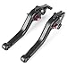 GZYF Short Brake Clutch Levers for Kawasaki 2000-2004 ZX6R 2004-2005 ZX10R / 2003 2004 2005 2006 Z1000 BLK Black and Red