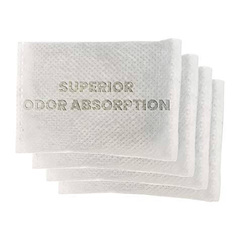 Green Piece Activated Charcoal Air Filters for Odor Elimination | Activated Carbon Deodorizer Compatible with iTouchless Trash Cans - Pack of 4 (Not Made or Sold by iTouchless)
