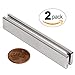 CMS Magnetics - (2 Ct, 3” x 1/2” x 1/8”) Grade N45 Neodymium Bar Magnet, Powerful Stamping Magnet, DIY Stamping