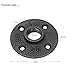 KINGSO 10 Pack 3/4'' Black Malleable Iron Floor Flange Pipe Fittings, Perfect for Industrial Pipe Furniture and DIY Decor (3/4“) (3/4'' Flange)