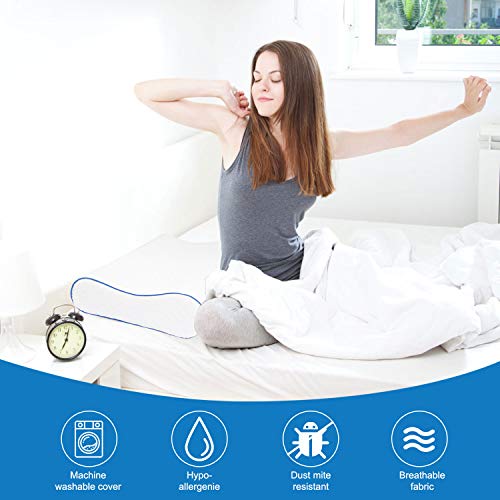 image for RENPHO Memory Foam Bed Pillow for Sleeping,Orthopedic Contour Supporte