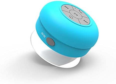 ANDPLAY Water Proof Bluetooth 4.1 Speaker Mini Water Resistant Wireless Shower Speaker Handsfree Portable Speakerphone with Built-in Mic (Blue)
