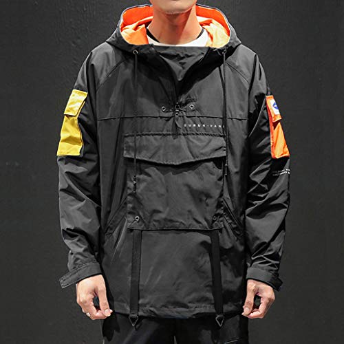 MIS1950s Lightweight Hoodie Pullover Men's Mountain Jacket Ski Coat Windproof Outerwear - Thumbnail 2