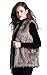 Escalier Women's Faux Fur Vest Waistcoat Sleeveless Jacket