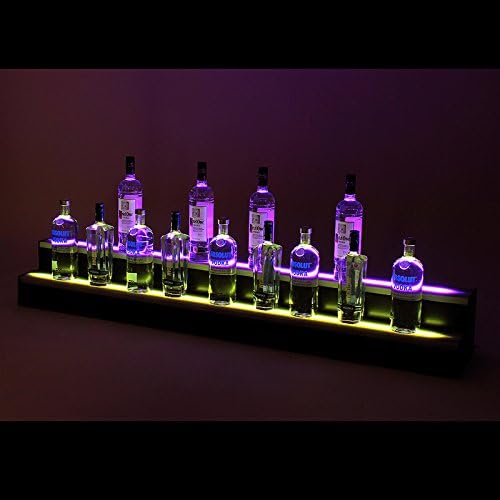 2 Step Liquor Bottle Tier | LED Shelf Tier | Bottle Display | Bar Shelves (3ft)