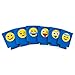 Beer Can Sleeves, Emoji Insulators for Cans and Bottles, 6 Pack of Collapsible Double Sided Coolies with 12 Designs