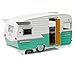 Shasta Airflyte 15' Camper Trailer Green for 1/24 Scale Model Cars and Trucks 1/24 by Greenlight 18227