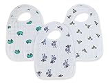 aden + anais Muslin Snap Bib, Jungle Jam, 3 Count