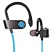 MAYBO SPORTS Wireless Headphones with Black Running Belt Sweatproof V4.1 Workout earbuds with Mic and Noise Cancelling-Blue