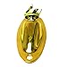 Gold Boat Input Output Jack Plate Socket With Screws For Fender Strat Guitar