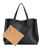 Scarleton Stylish Reversible Tote Bag H18420148 - Black/Stone
