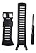 Replacement Strap for Suunto Ambit 1 2 2R 2S - Premium Waterproof Watch Band 24mm - Screwdriver Included (Black)