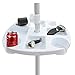 AMMSUN 17" Beach Umbrella Table Tray with 4 Cup Holders, 4 Snack Compartments for Beach, Patio, Garden, Swimming Pool 17 Inch, White primary