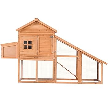 Lovupet Extérieur En Bois Poulailler Nichoir Poulailler Volaille